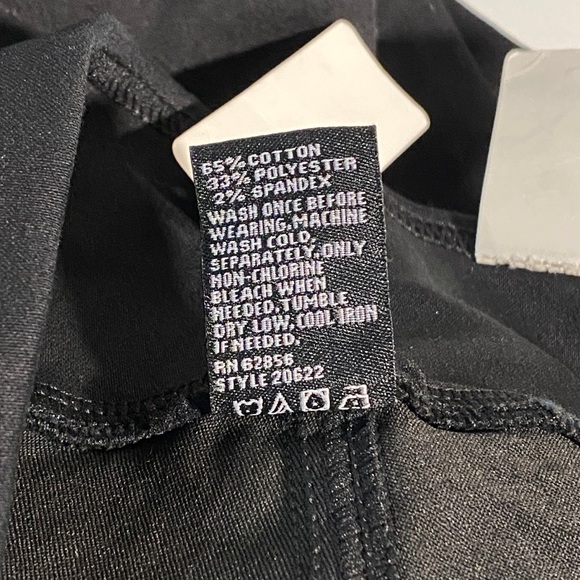 Hue Original Smoothing Denim Leggings Size Large Black U20622H - Picture 4 of 4